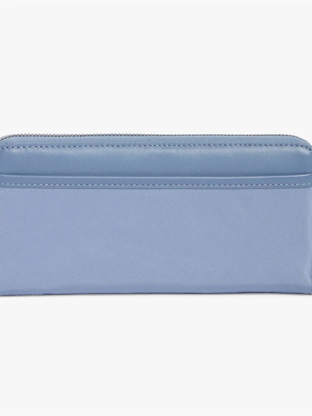 Tumi Pale Blue Zip-Around Wallet with Front Pocket